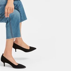 Everlane | The Editor Heel | Black Suede